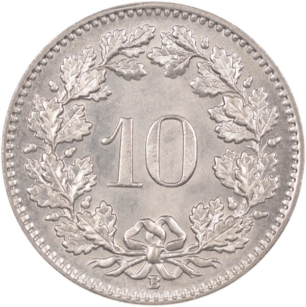 10 Rappen, 1959, Stempelglanz
