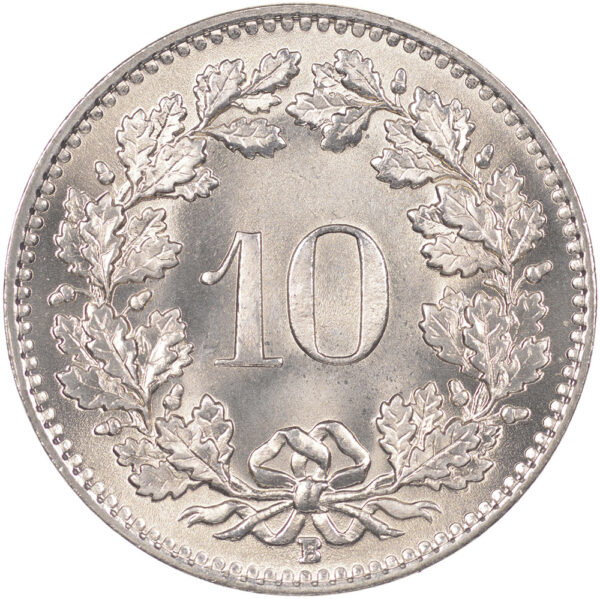 10 Rappen, 1960, Stempelglanz