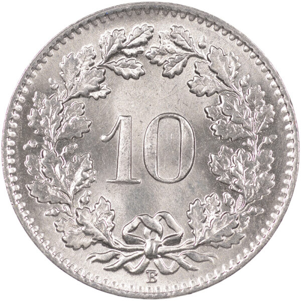 10 Rappen, 1964, Stempelglanz