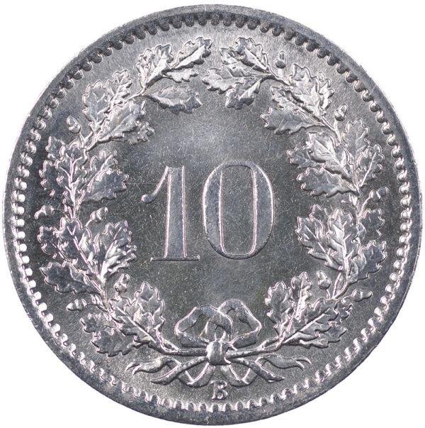 10 Rappen, 1966, Stempelglanz