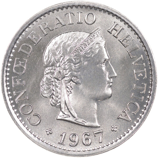25822_1 10 Rappen, 1967, Stempelglanz