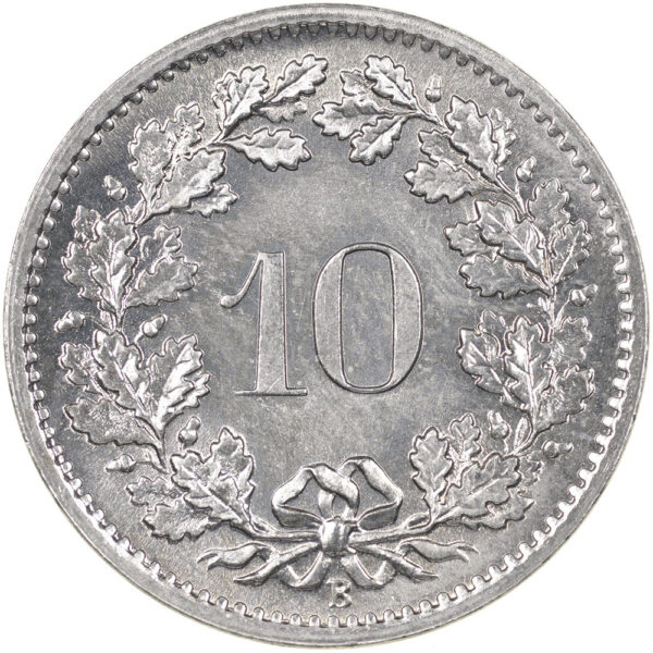10 Rappen, 1967, Stempelglanz