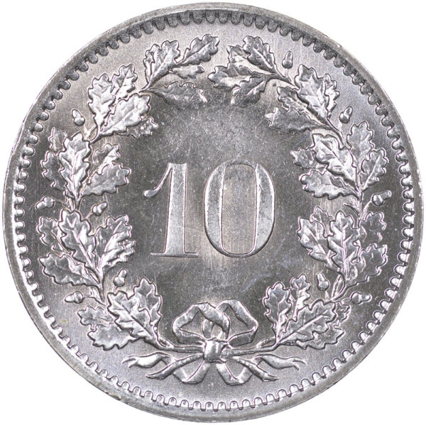 10 Rappen, 1970, Stempelglanz