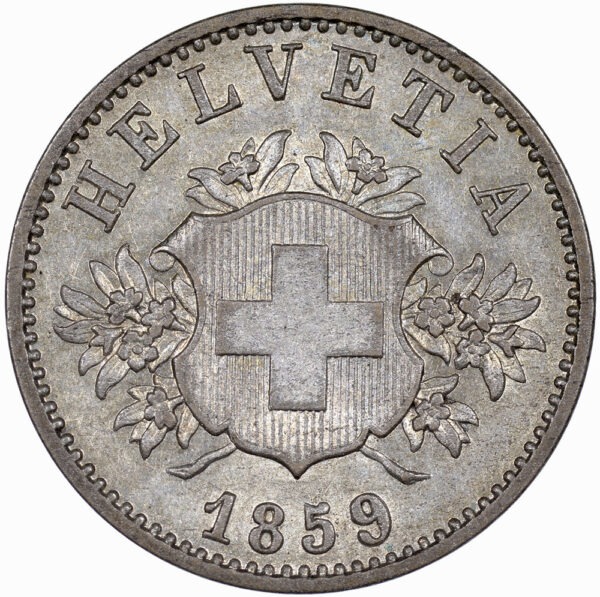 25855_1 20 Rappen, 1859, unz/stgl