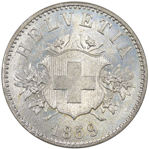 25856_1 20 Rappen, 1859, Stempelglanz