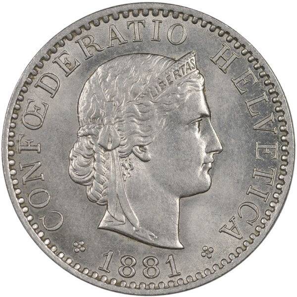 25860_1 20 Rappen, 1881, unz/stgl