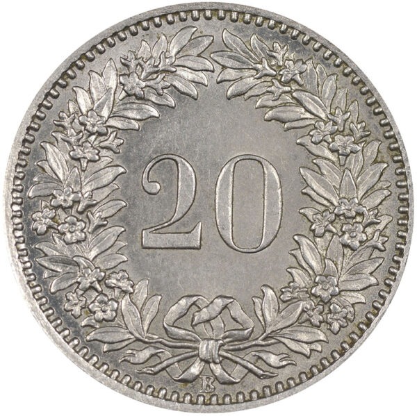20 Rappen, 1881, unz/stgl