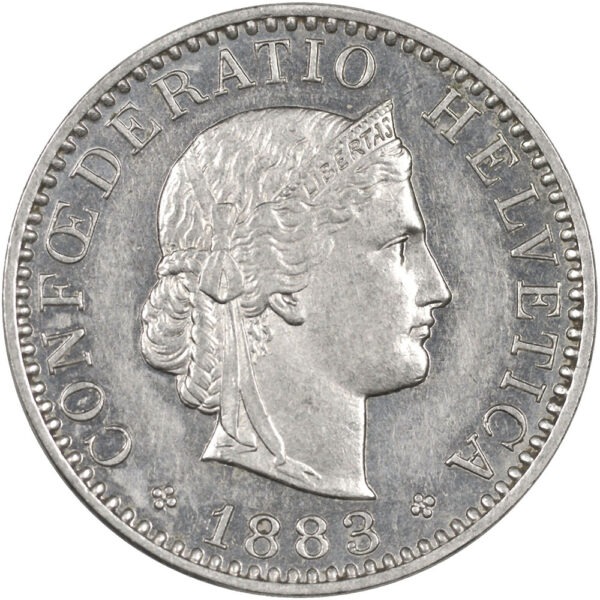 25863_1 20 Rappen, 1883, unzirkuliert