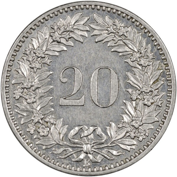 20 Rappen, 1883, unzirkuliert