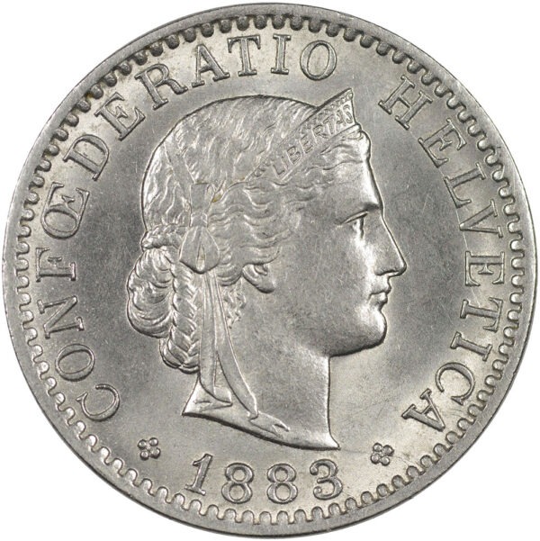 25864_1 20 Rappen, 1883, unz/stgl