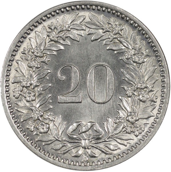 20 Rappen, 1883, unz/stgl