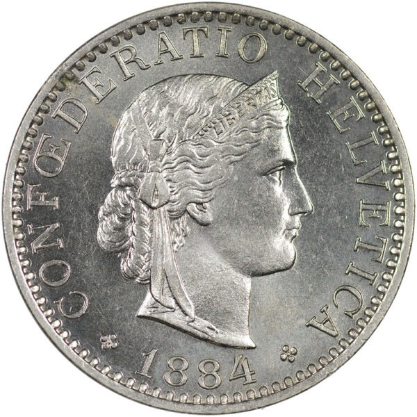25868_1 20 Rappen, 1884, unz/stgl