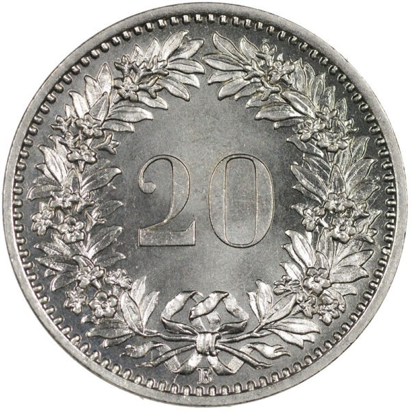 20 Rappen, 1884, unz/stgl