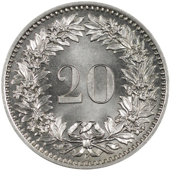 20 Rappen, 1884, Stempelglanz