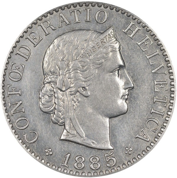 25870_1 20 Rappen, 1885, unzirkuliert
