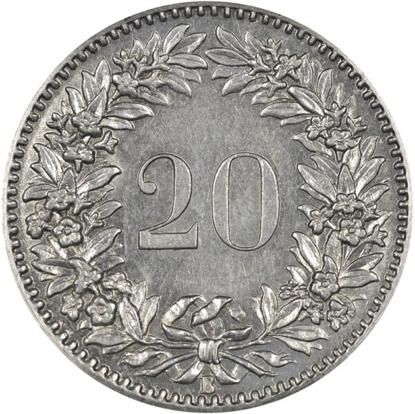 20 Rappen, 1885, unzirkuliert