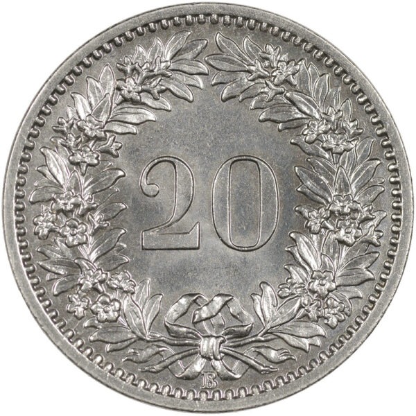 20 Rappen, 1885, Stempelglanz