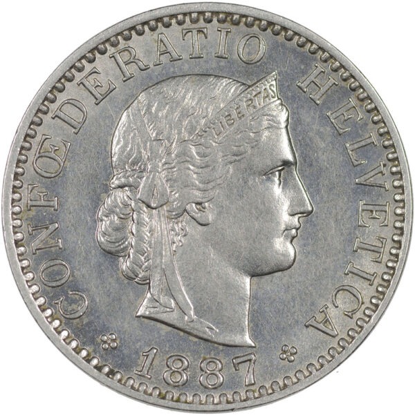 25875_1 20 Rappen, 1887, unz/stgl