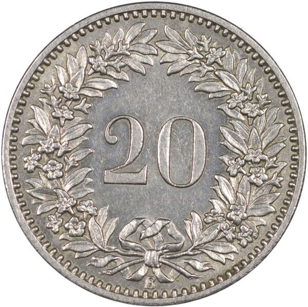 20 Rappen, 1891, unzirkuliert
