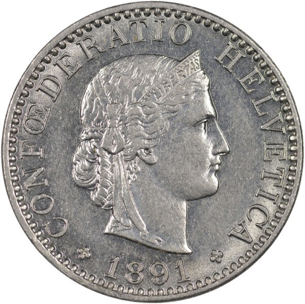 25879_1 20 Rappen, 1891, unz/stgl