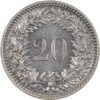 20 Rappen, 1891, unz/stgl