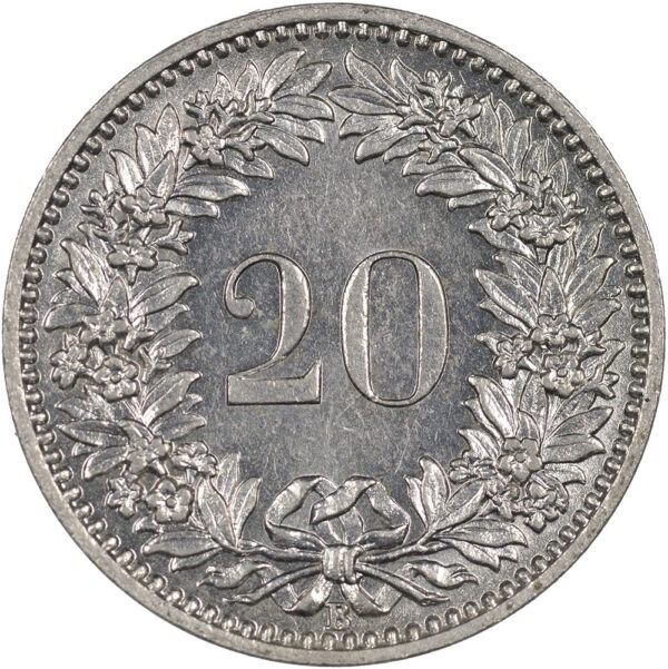 20 Rappen, 1891, unz/stgl
