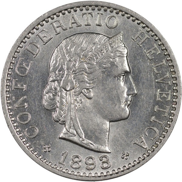 25883_1 20 Rappen, 1893, unz/stgl