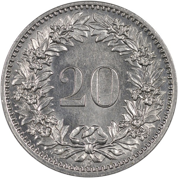 20 Rappen, 1894, unz/stgl