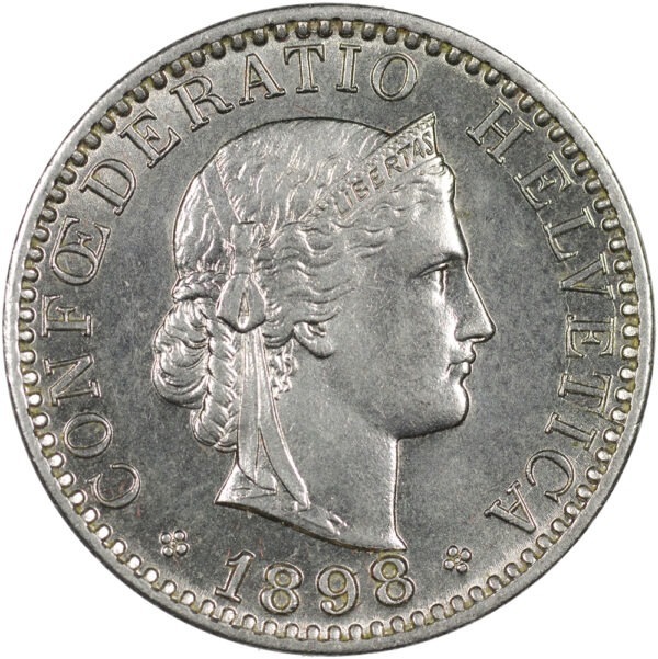 25897_1 20 Rappen, 1898, unz/stgl