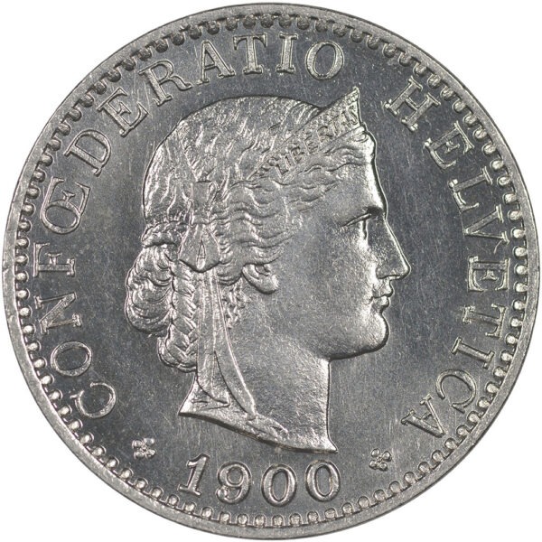 20 Rappen, 1900, Stempelglanz