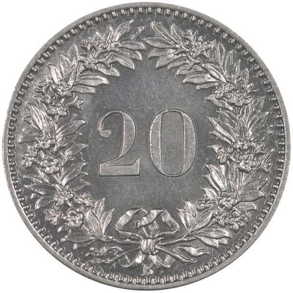 20 Rappen, 1900, Stempelglanz