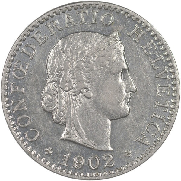 20 Rappen, 1902, unzirkuliert