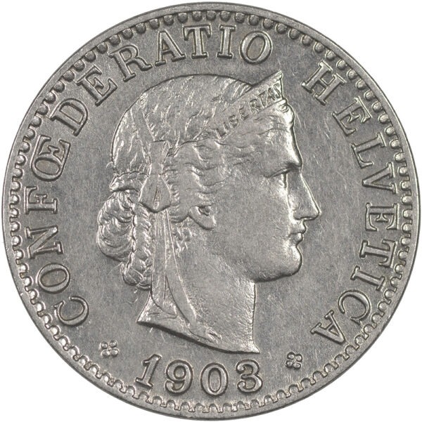 25913_1 20 Rappen, 1903, vz-unz