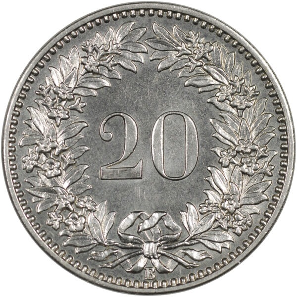 20 Rappen, 1903, Stempelglanz