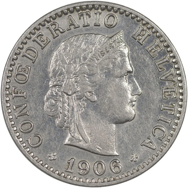 25917_1 20 Rappen, 1906, fast unzirkuliert