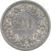 20 Rappen, 1906, fast unzirkuliert