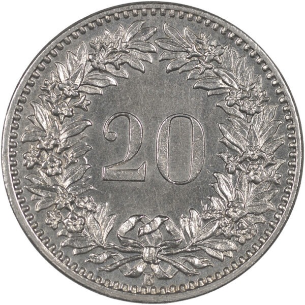 20 Rappen, 1906, unzirkuliert