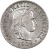 20 Rappen, 1908, unzirkuliert