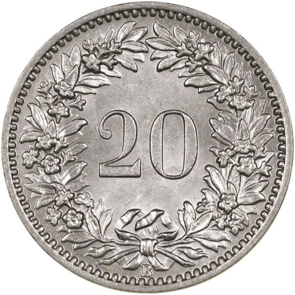 20 Rappen, 1908, unz/stgl