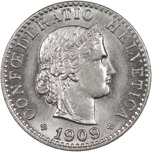 25927_1 20 Rappen, 1909, unz/stgl