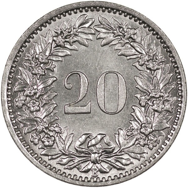 20 Rappen, 1909, unz/stgl
