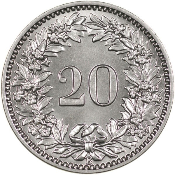 20 Rappen, 1912, Stempelglanz