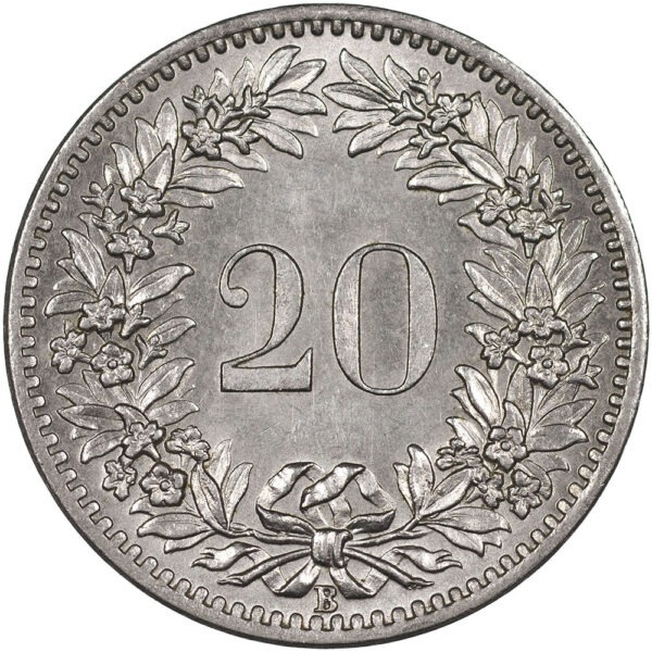 20 Rappen, 1919, unz/stgl