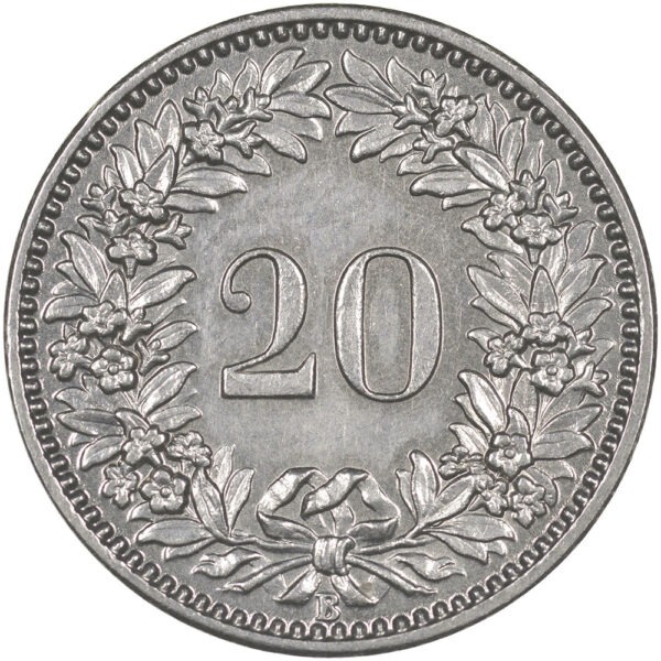 20 Rappen, 1920, unzirkuliert