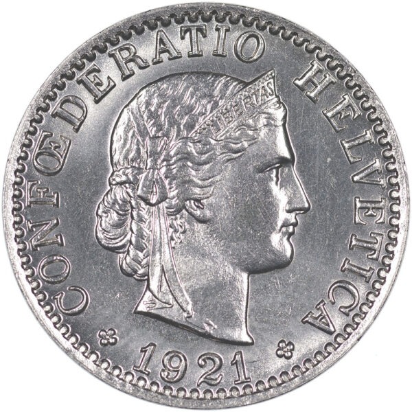25945_1 20 Rappen, 1921, Stempelglanz