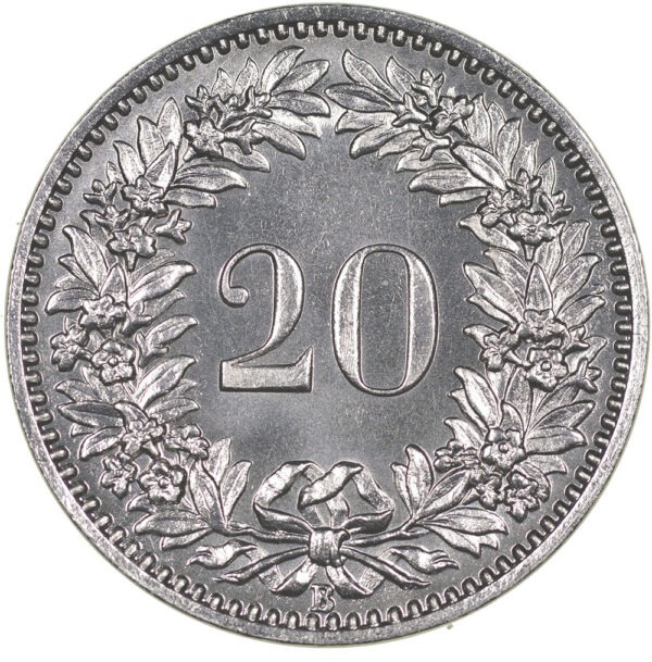 20 Rappen, 1921, Stempelglanz
