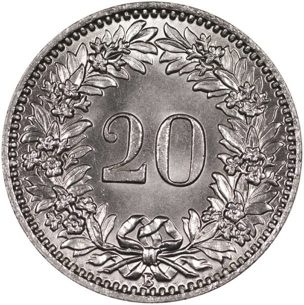 20 Rappen, 1924, Stempelglanz