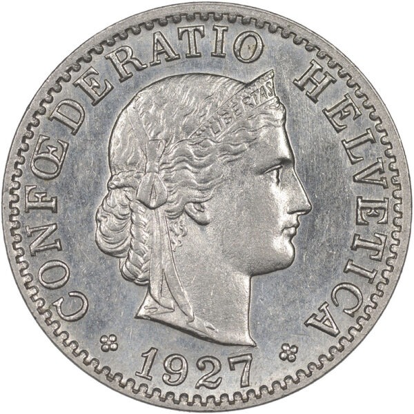 25958_1 20 Rappen, 1927, unzirkuliert