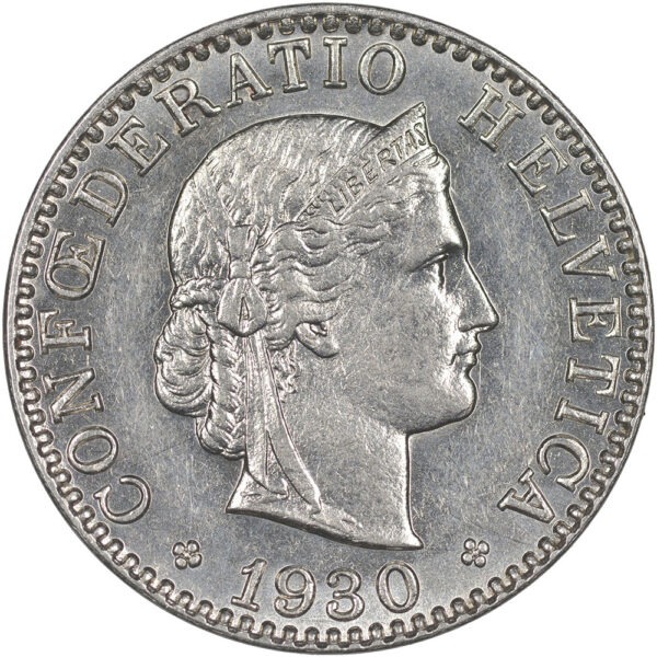 25963_1 20 Rappen, 1930, unzirkuliert