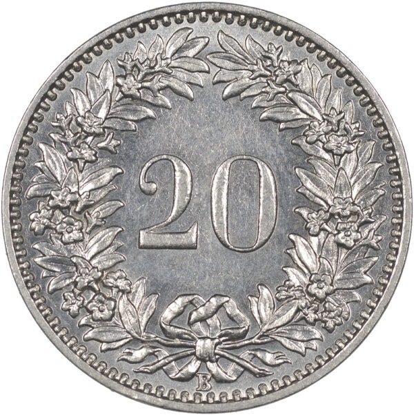 20 Rappen, 1930, unzirkuliert